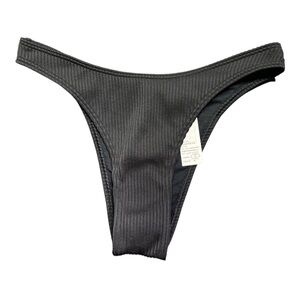 HOLLISTER textured high cut high leg very cheeky bikini swim bottoms size XS NWT